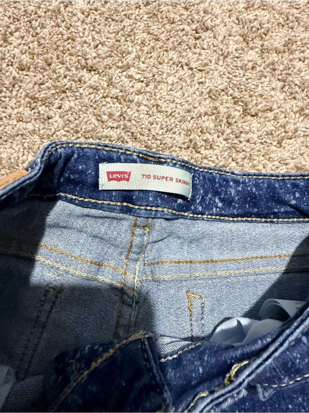 Girls Youth Levi’s 710 Super Skinny Jeans Size 14 Regular - Picture 4 of 6